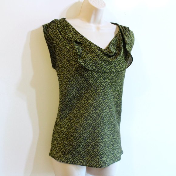 Worthington Tops - Worthington Women's Silky Blouse Size M Green